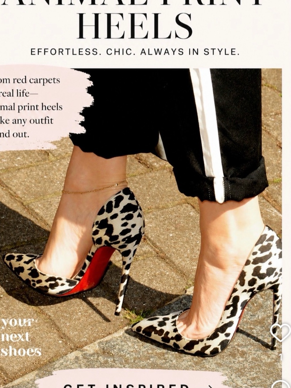 Christian Louboutin Animal Print Iriza Heels Size 7